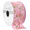 1" x 3yd. Pink Floral Print Ribbon by Celebrate It® Classic
